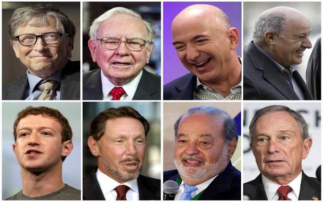 أغنى عشرة أشخاص في العالم