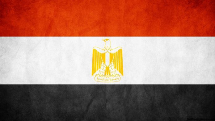 النسر المعكوس على العلم المصري