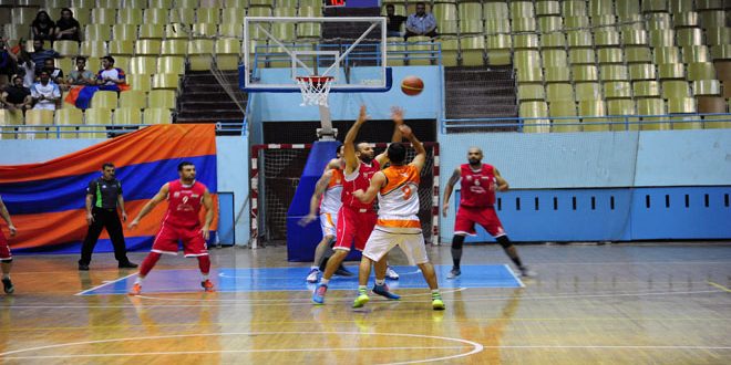 مباراة كرة السلة بين فريقي الجيش و الكرامة