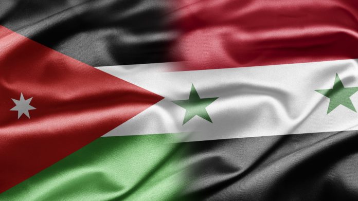 علم الأردن و سورية