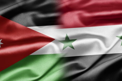 علم الأردن و سورية