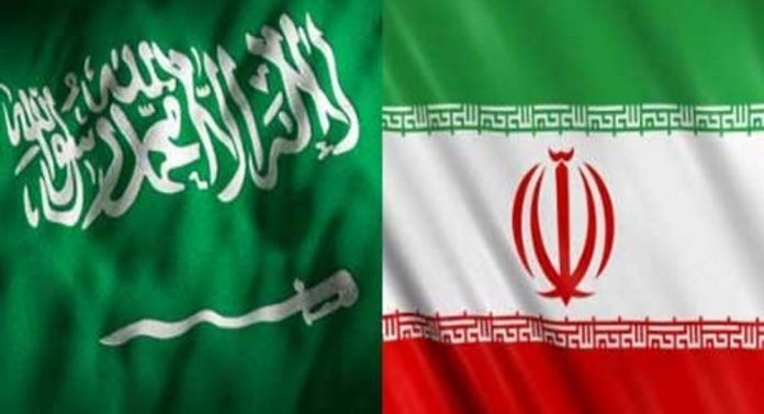 علم السعودية و إيران