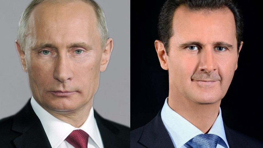 الرئيس بشار الأسد و الرئيس فلاديمير بوتين