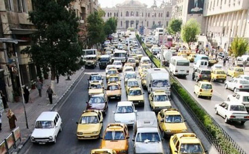 سيارات في شوارع دمشق