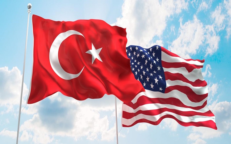 علم تركيا وأمريكا