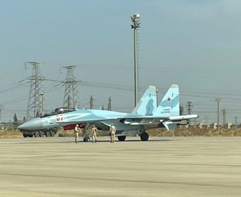 مقاتلات من طراز سو-34 في مطار القامشلي