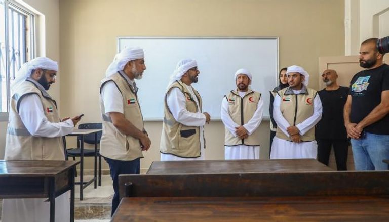 بعد تضررها بفعل الزلزال.. الهلال الأحمر الإماراتي مستمر بتأهيل 40 مدرسة في سوريا   