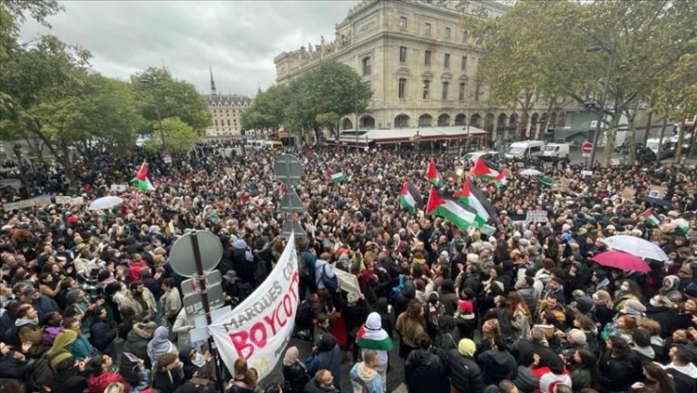 نصرةً لغزة.. المتظاهرون يملؤون شوارع فرنسا