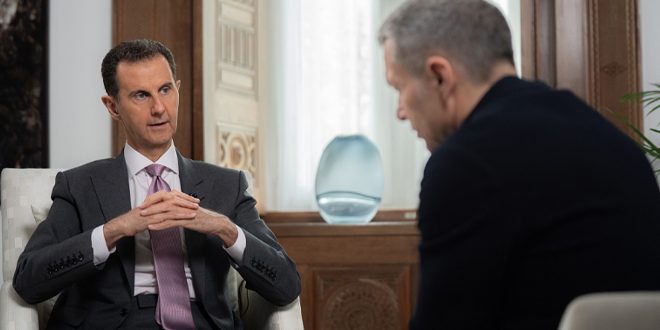مقابلة الرئيس السوري بشار الأسد مع الصحفي الروسي